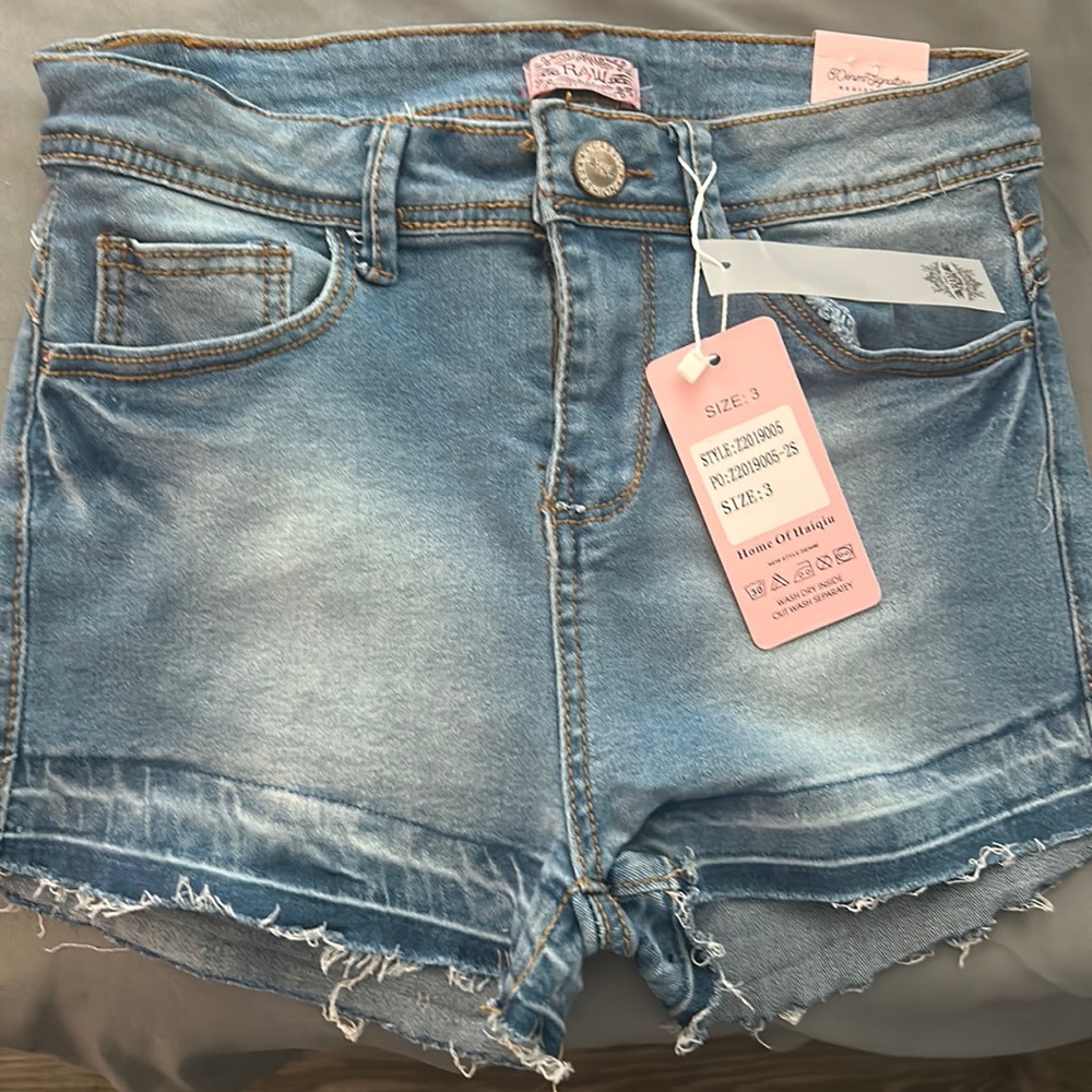 Size 3 denim shorts